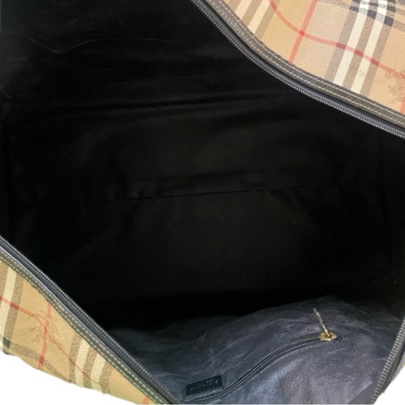 Burberrys Haymarket Check Travel Bag W Strap EUC! - Picture 15 of 16